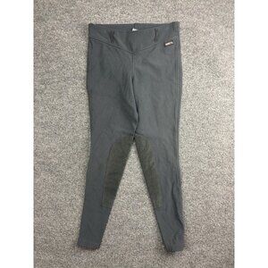 Kerrits Pants Womens Small Gray Riding Leggings Knee Patch Equestrian Made USA